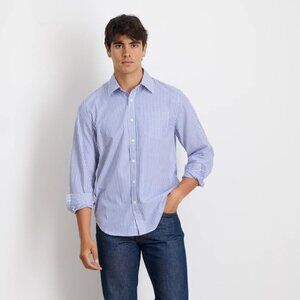 Alex Mill Blue Striped Button Down "Mill" Shirt (M)